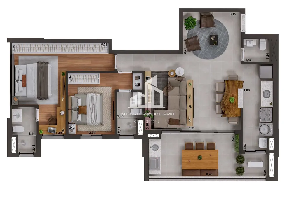 Apartamento, 3 quartos, 99 m² - Foto 5