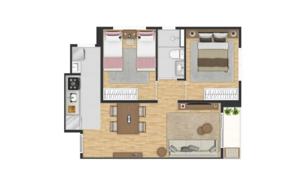 Apartamento, 2 quartos, 48 m² - Foto 4