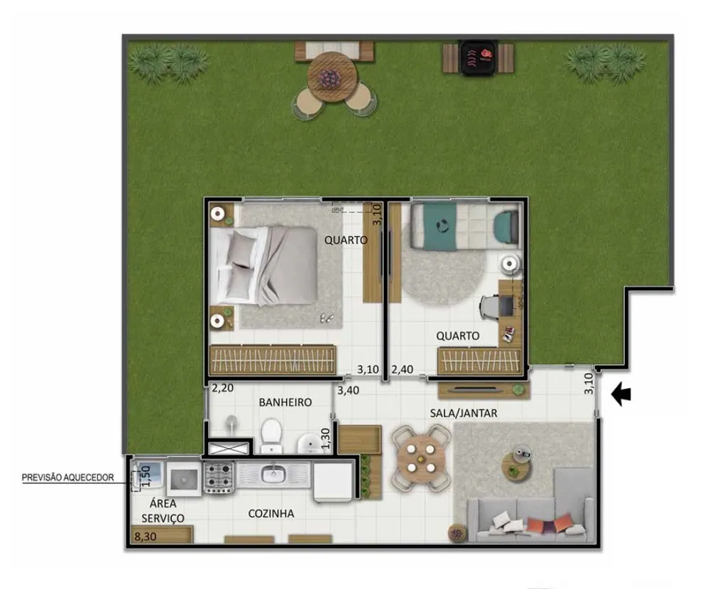 Apartamento, 2 quartos, 74 m² - Foto 19
