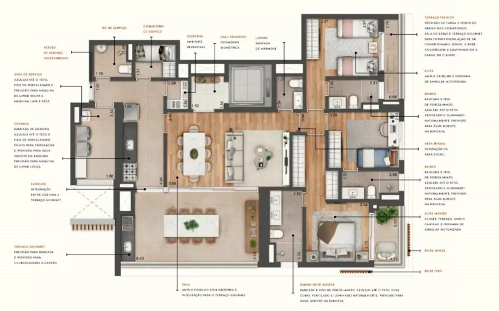 Apartamento, 3 quartos, 200 m² - Foto 2