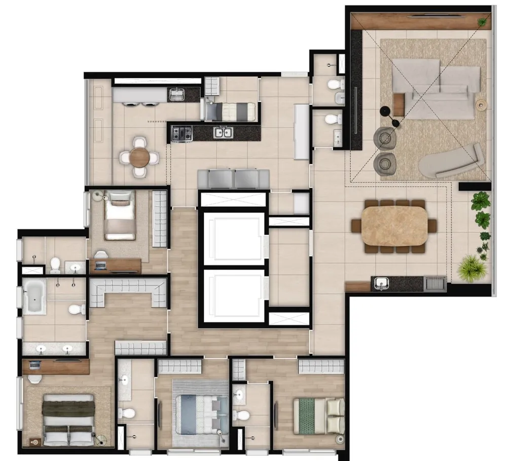 Apartamento, 4 quartos, 220 m² - Foto 11