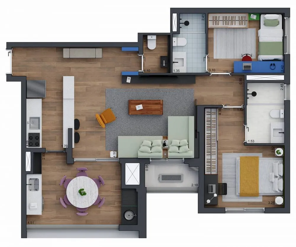 Apartamento, 2 quartos, 109 m² - Foto 8
