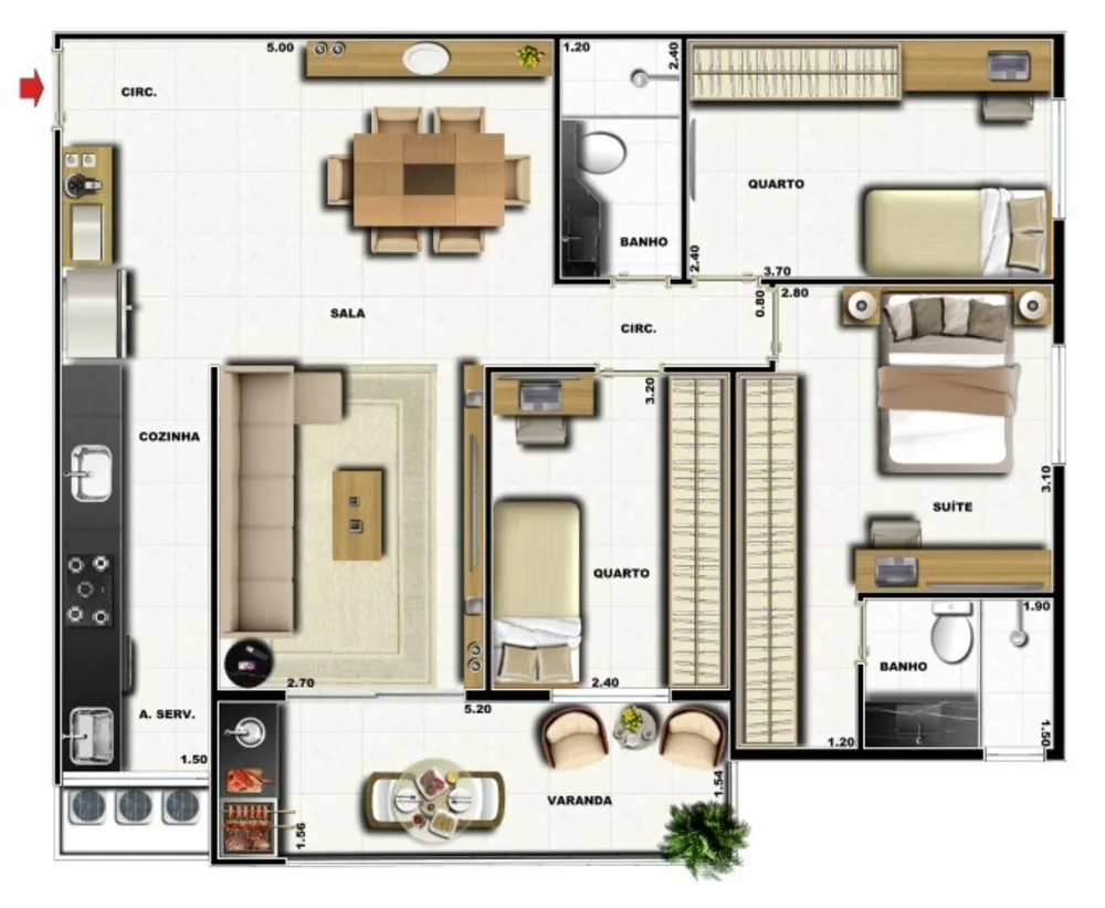 Cobertura, 4 quartos, 164 m² - Foto 26