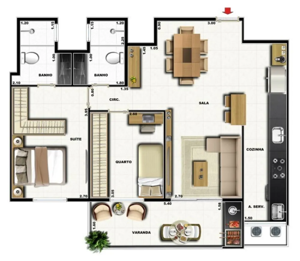 Cobertura, 4 quartos, 164 m² - Foto 23