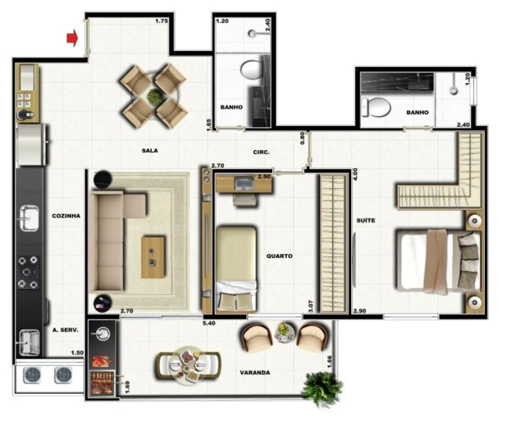Cobertura, 4 quartos, 164 m² - Foto 21