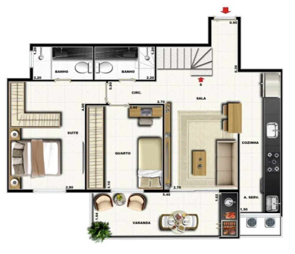 Cobertura, 4 quartos, 164 m² - Foto 34