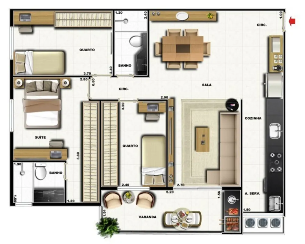 Cobertura, 4 quartos, 164 m² - Foto 25
