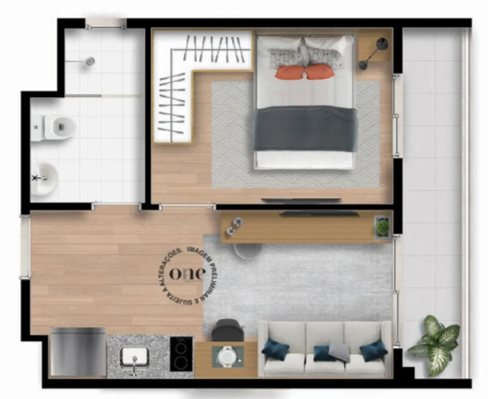 Apartamento, 1 quarto, 25 m² - Foto 6