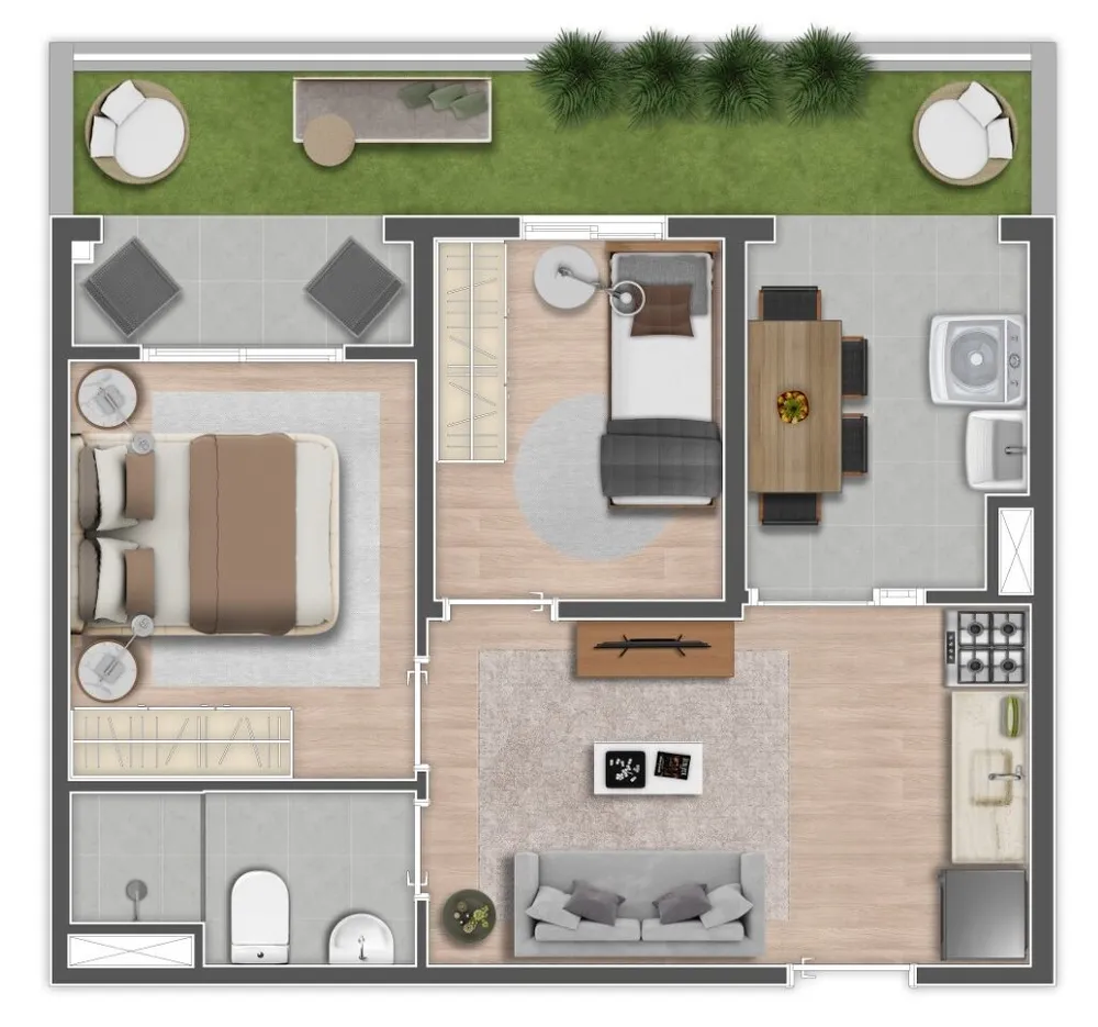 Apartamento, 1 quarto, 24 m² - Foto 3