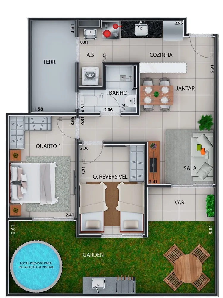 Cobertura, 2 quartos, 111 m² - Foto 33