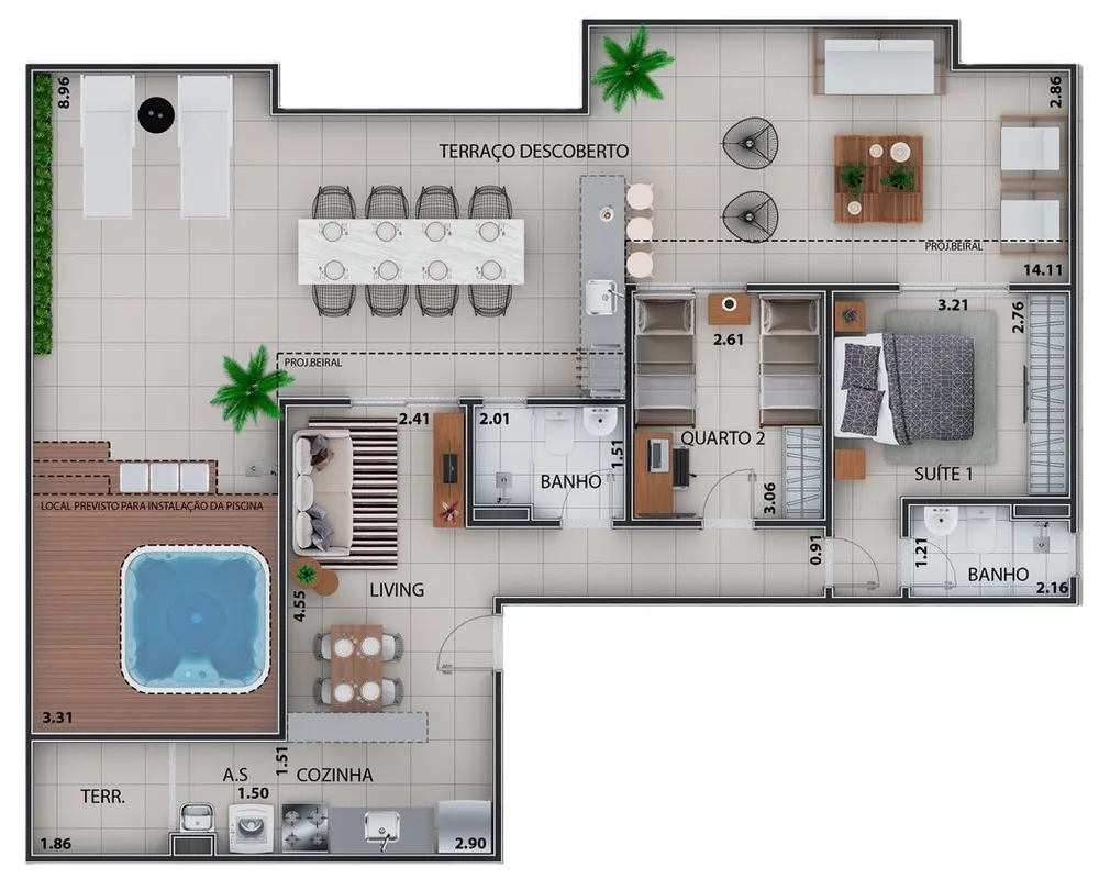 Cobertura, 2 quartos, 111 m² - Foto 45