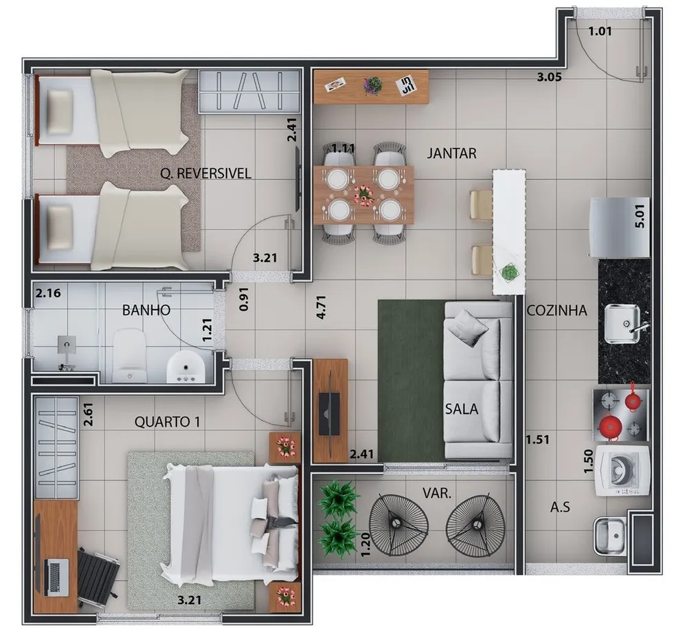 Cobertura, 2 quartos, 111 m² - Foto 18