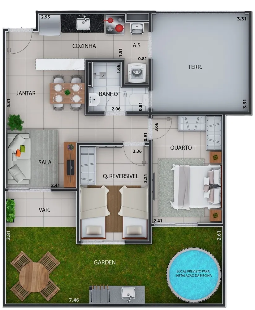 Cobertura, 2 quartos, 111 m² - Foto 35
