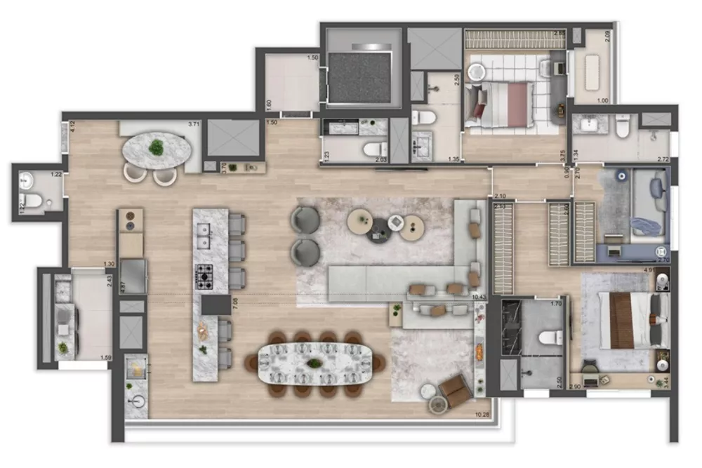 Apartamento, 4 quartos, 217 m² - Foto 7