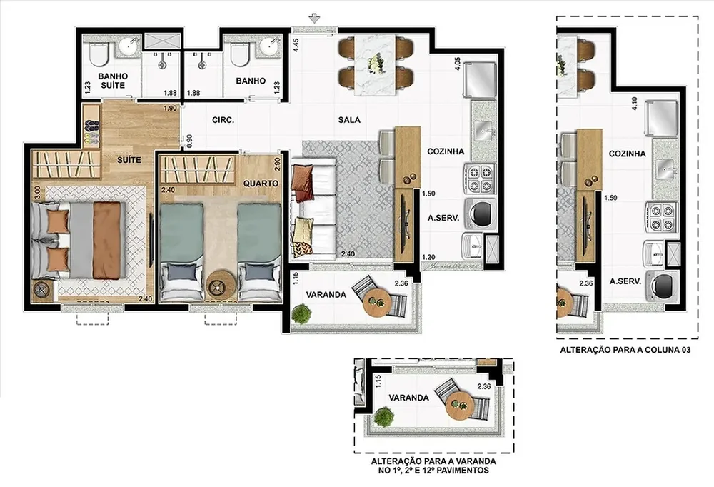 Apartamento, 2 quartos, 49 m² - Foto 19