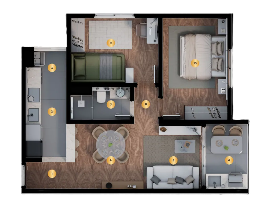 Apartamento, 2 quartos, 49 m² - Foto 23