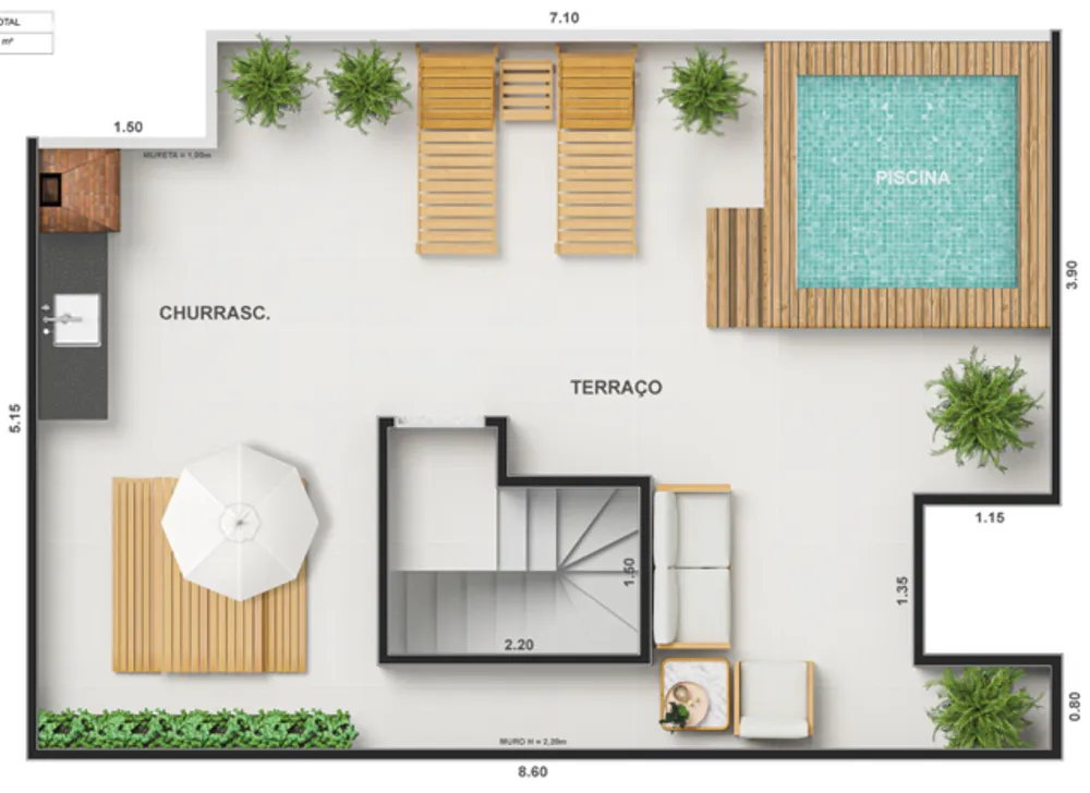 Apartamento, 2 quartos, 43 m² - Foto 27