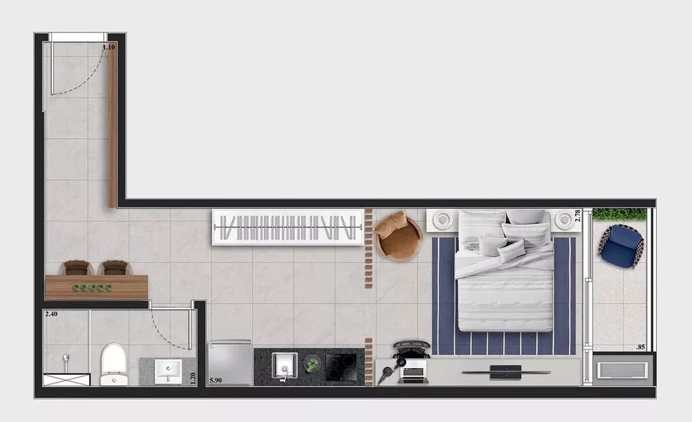 Apartamento, 2 quartos, 48 m² - Foto 7