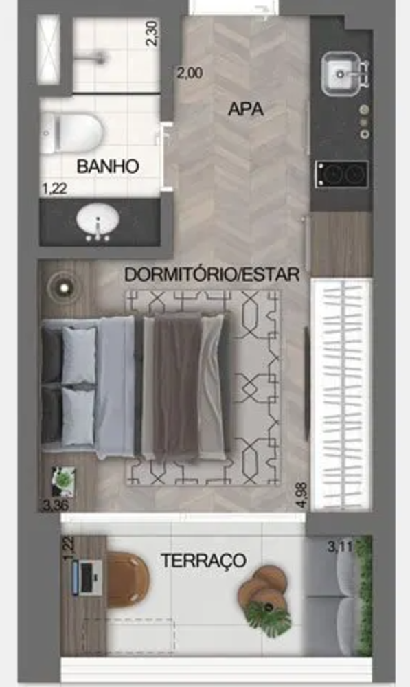 Apartamento, 2 quartos, 54 m² - Foto 4
