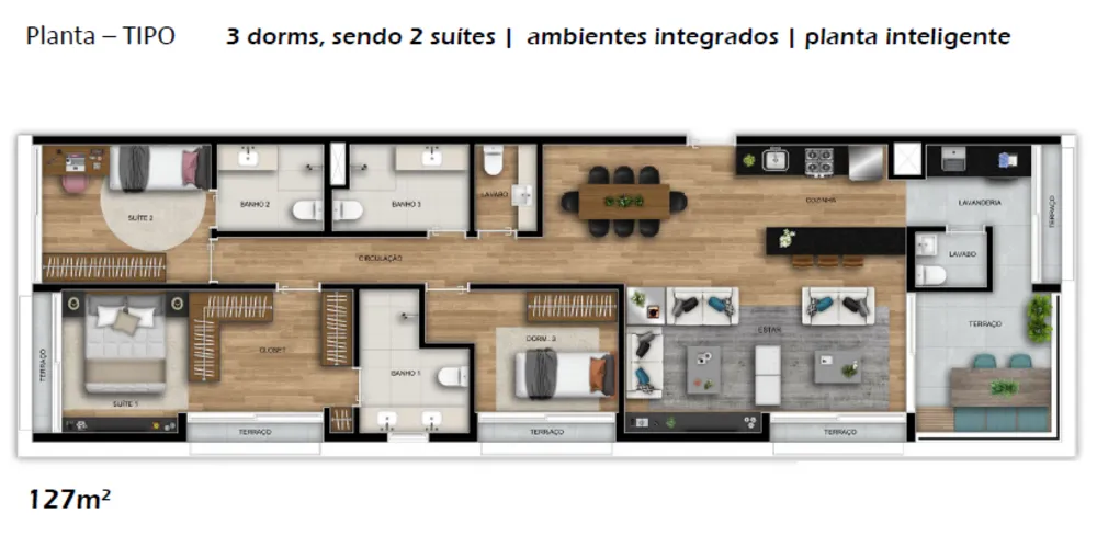 Apartamento, 3 quartos, 127 m² - Foto 20