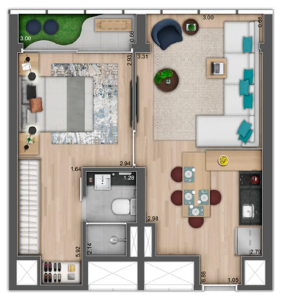 Apartamento, 1 quarto, 20 m² - Foto 4