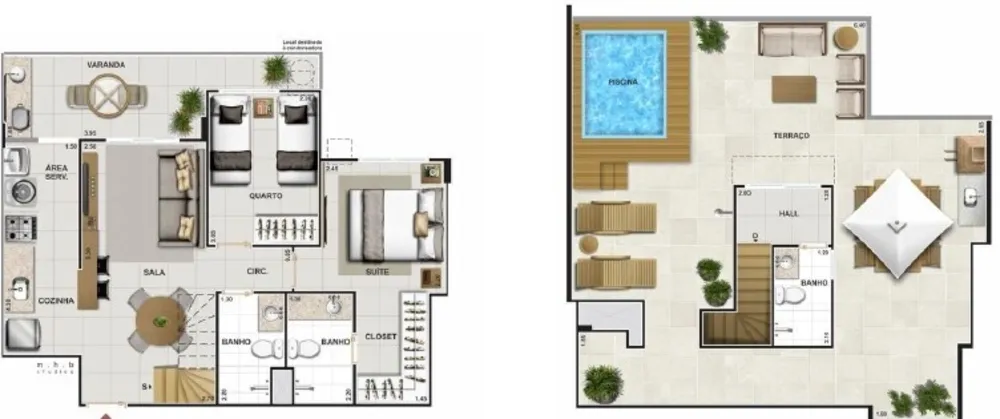 Cobertura, 2 quartos, 129 m² - Foto 30