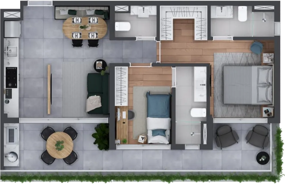 Apartamento, 2 quartos, 80 m² - Foto 2