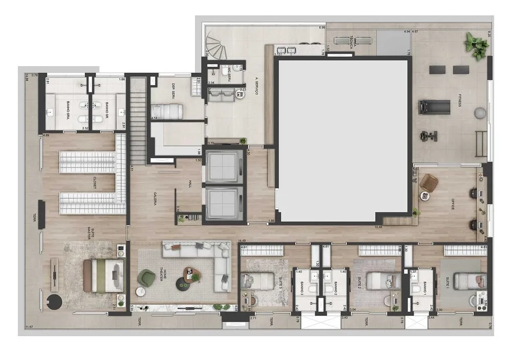 Apartamento, 4 quartos, 368 m² - Foto 8