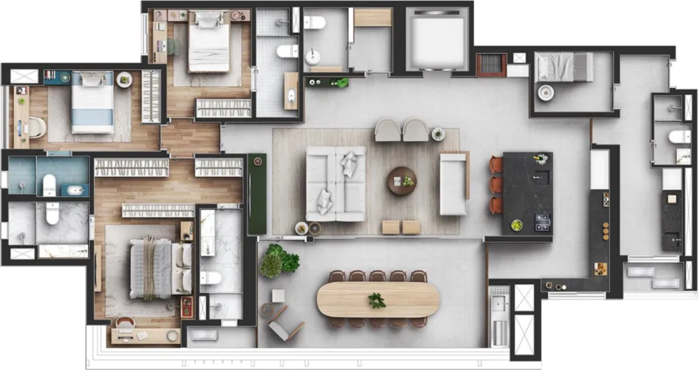Apartamento, 4 quartos, 210 m² - Foto 3