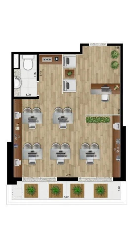 Sala-Conjunto, 33 m² - Foto 5