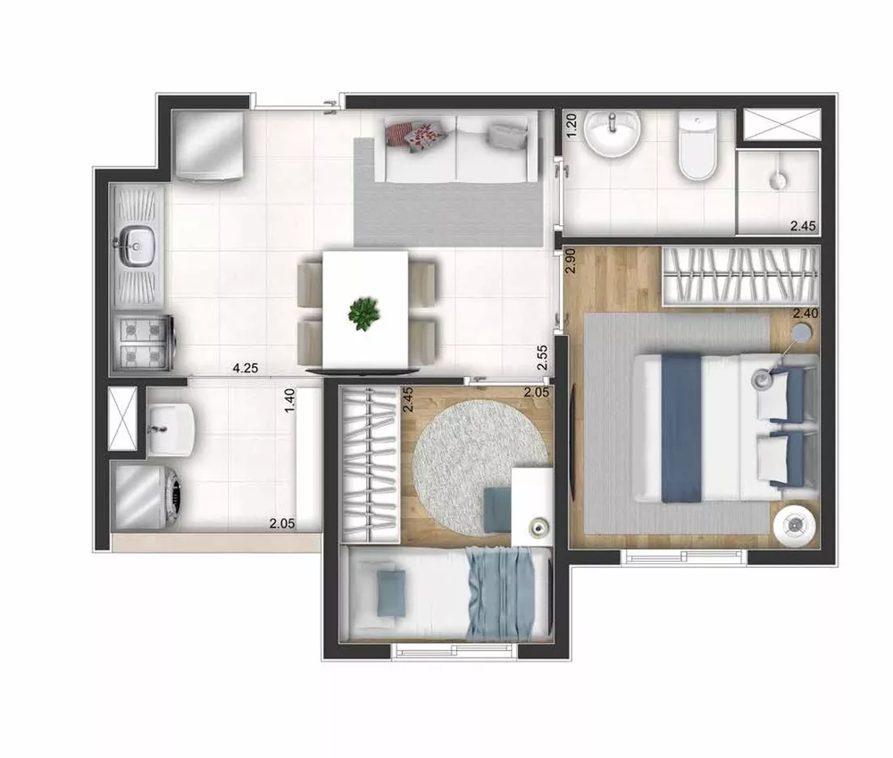 Apartamento, 2 quartos, 31 m² - Foto 14