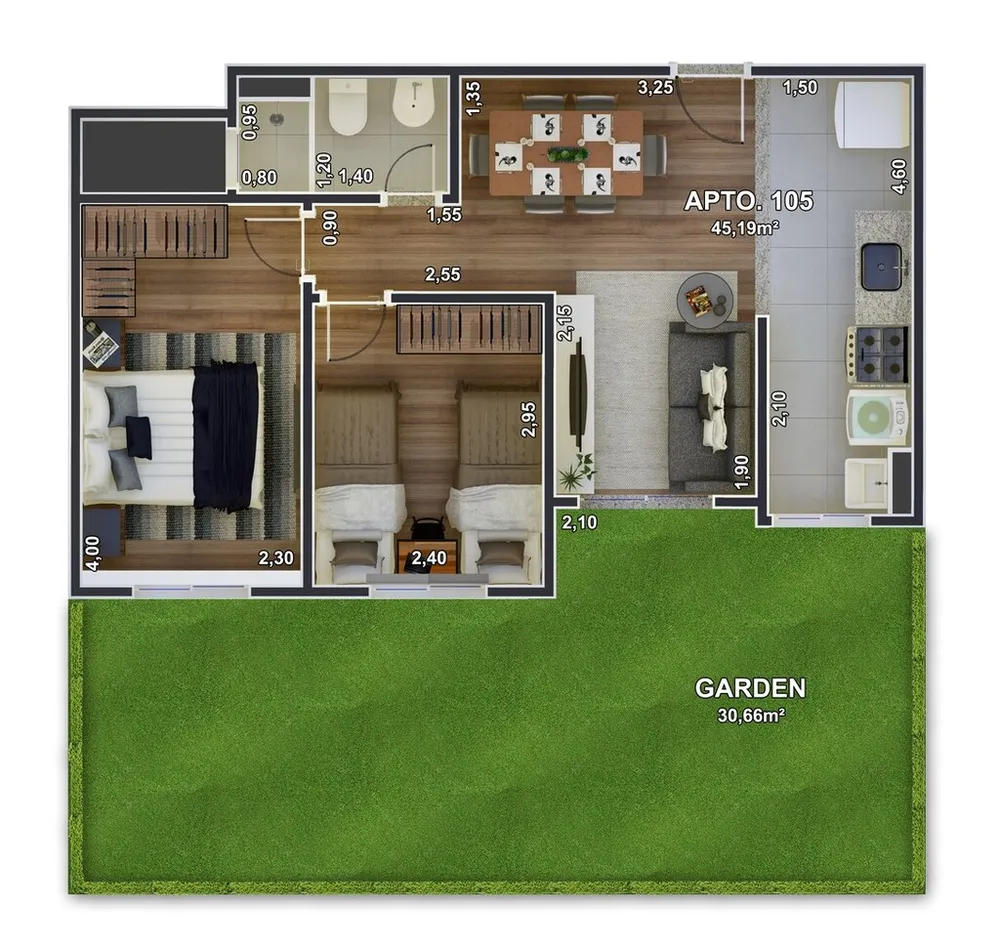 Apartamento, 2 quartos, 44 m² - Foto 39