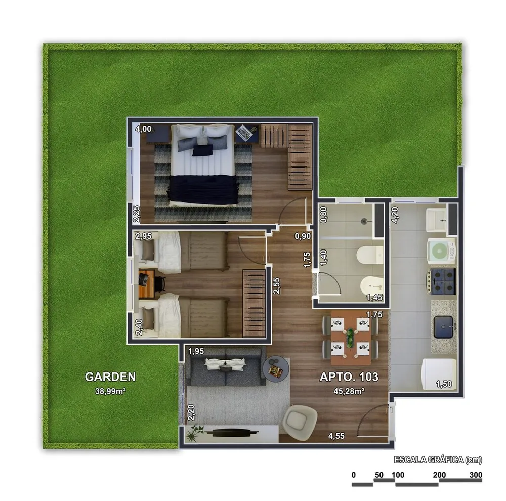 Apartamento, 2 quartos, 44 m² - Foto 44