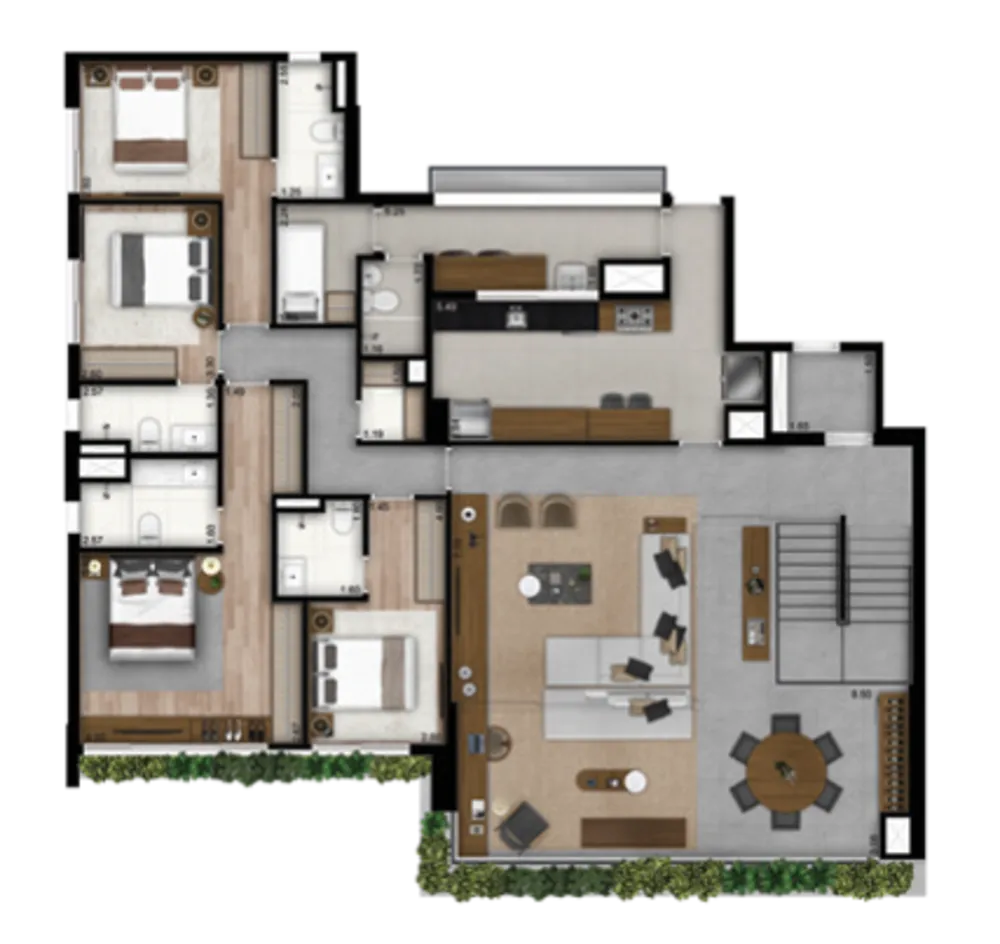 Apartamento, 4 quartos, 201 m² - Foto 4