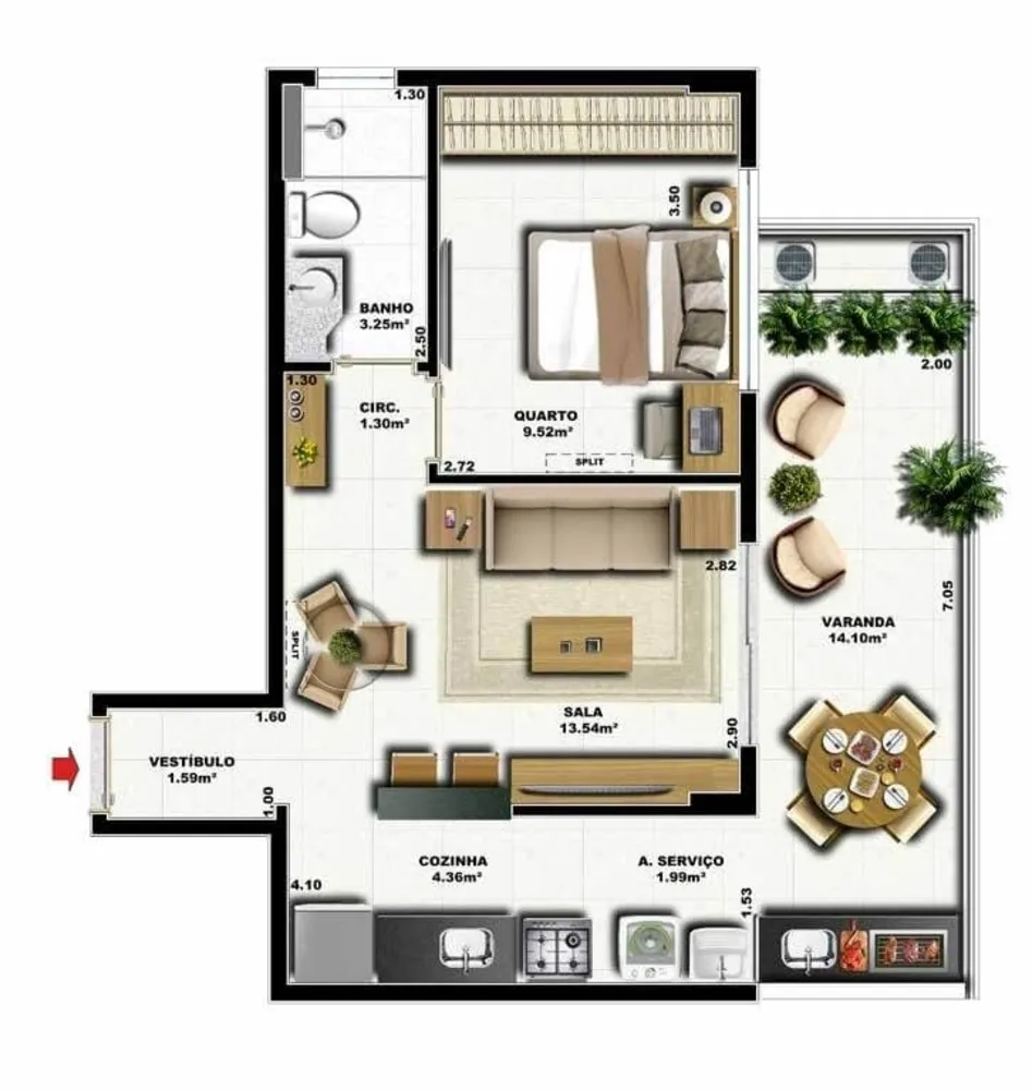 Cobertura, 2 quartos, 136 m² - Foto 6