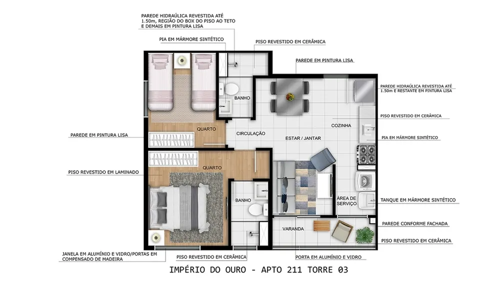 Apartamento, 2 quartos, 47 m² - Foto 18