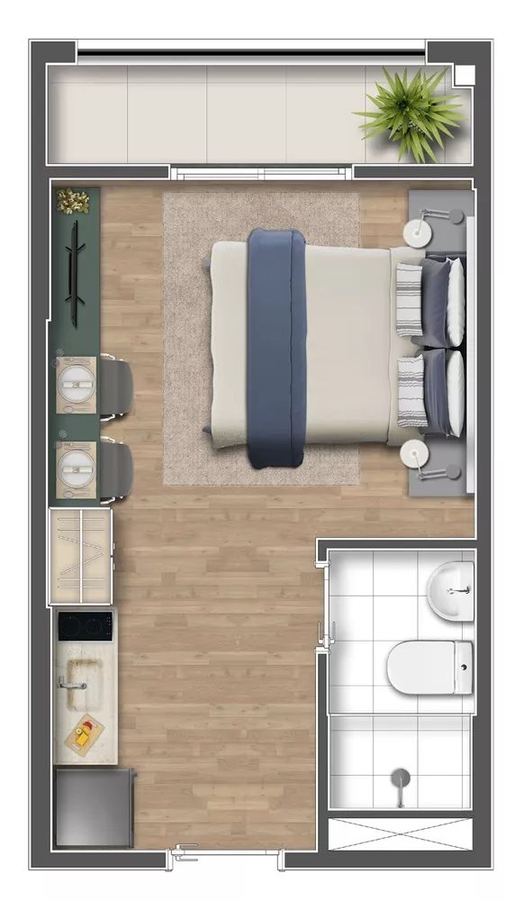 Apartamento, 1 quarto, 18 m² - Foto 22