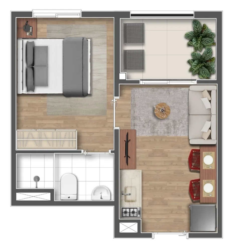 Apartamento, 1 quarto, 18 m² - Foto 24