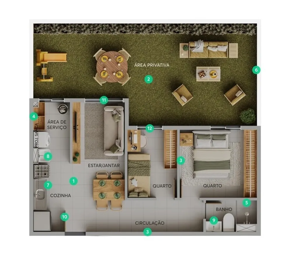 Apartamento, 2 quartos, 40 m² - Foto 11