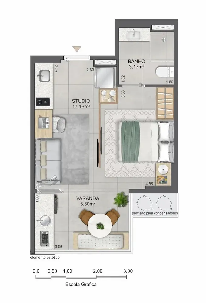 Apartamento, 1 quarto, 49 m² - Foto 19