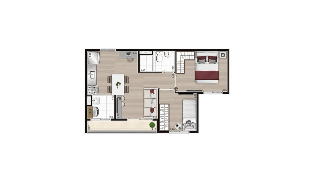 Apartamento, 2 quartos, 37 m² - Foto 8