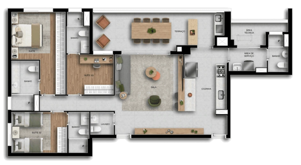 Apartamento, 3 quartos, 90 m² - Foto 8