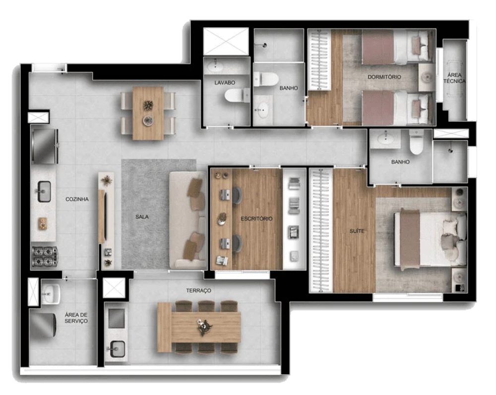Apartamento, 3 quartos, 90 m² - Foto 7