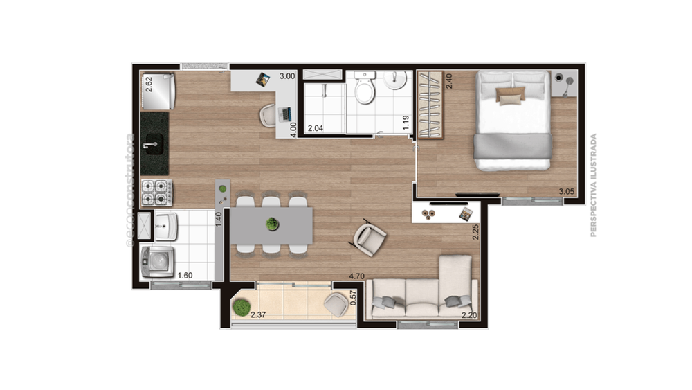 Apartamento, 2 quartos, 32 m² - Foto 4