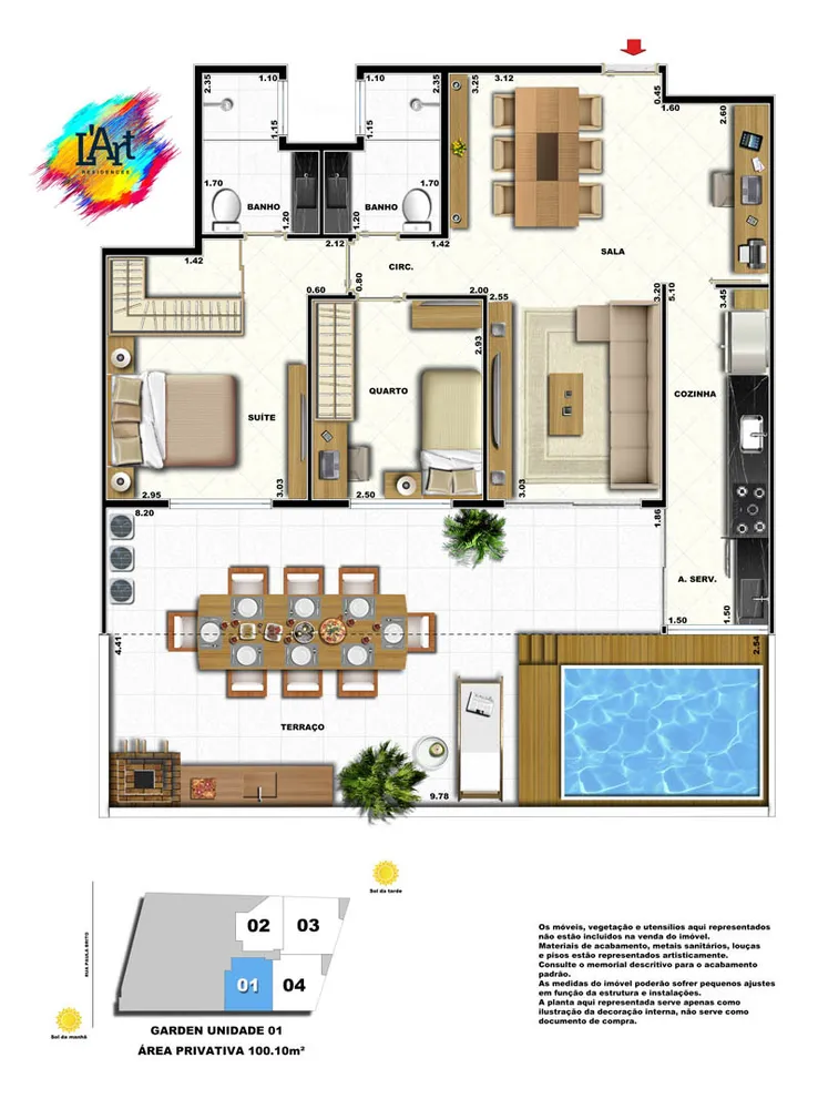 Cobertura, 2 quartos, 140 m² - Foto 24
