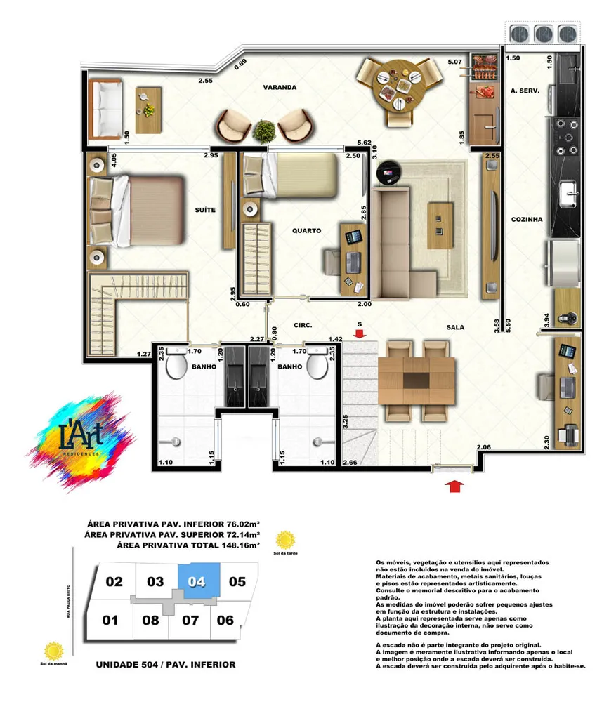 Cobertura, 2 quartos, 140 m² - Foto 31