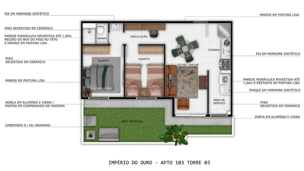 Apartamento, 1 quarto, 46 m² - Foto 29