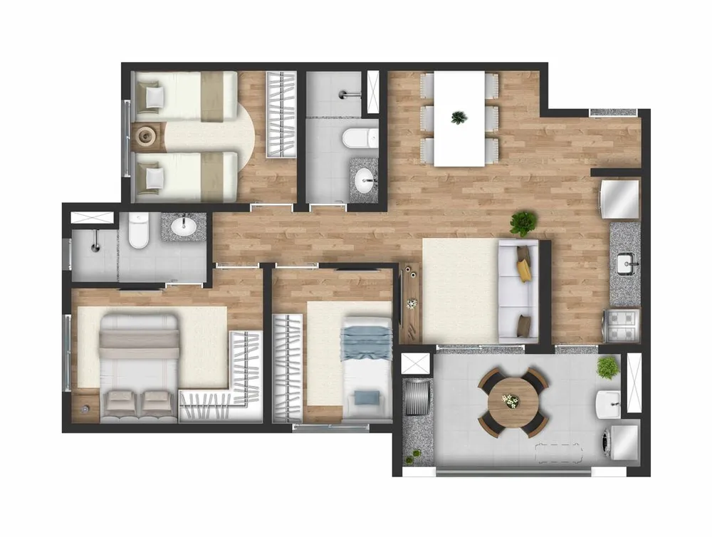Apartamento, 2 quartos, 49 m² - Foto 4
