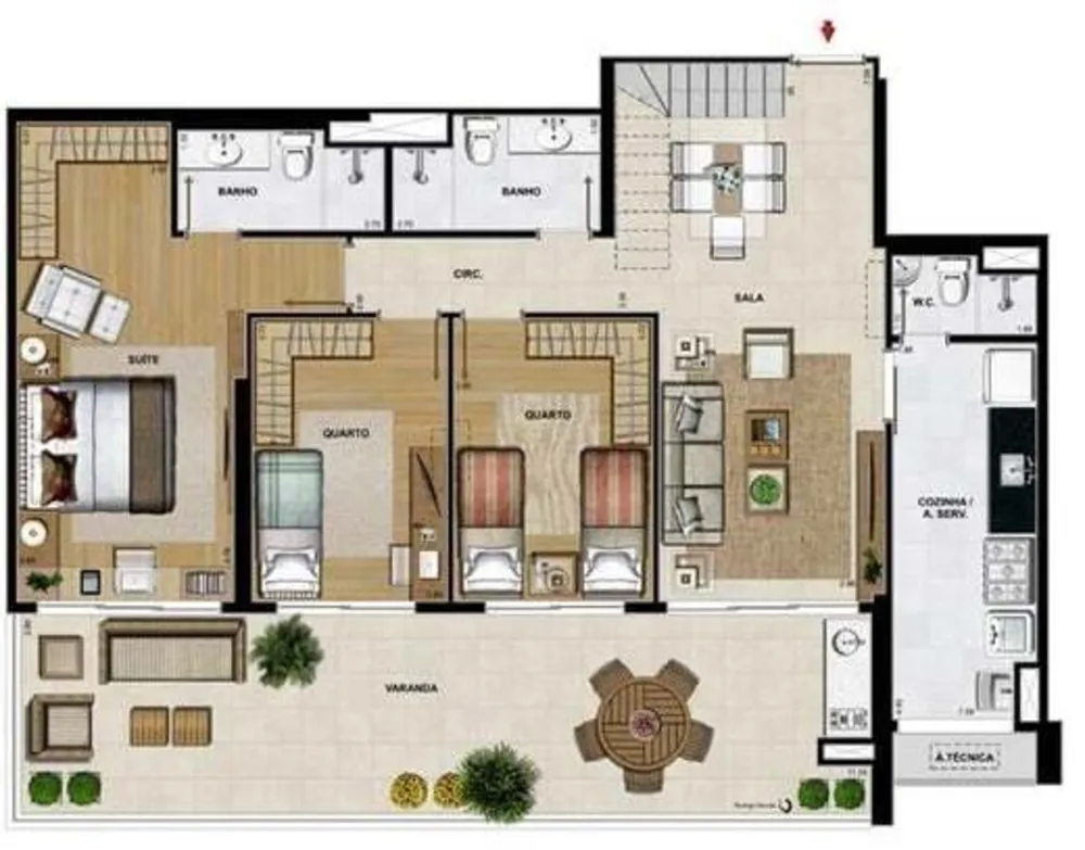 Apartamento, 4 quartos, 122 m² - Foto 49