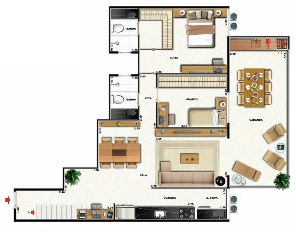 Cobertura, 3 quartos, 142 m² - Foto 31